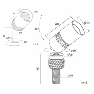 Alternative view of Parify Mini Spot Light PAR101-1